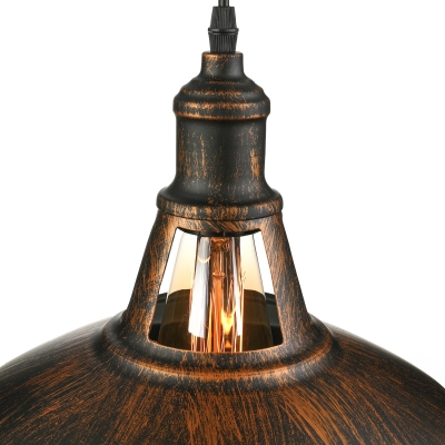 11'' Wide Antique Copper 1 Light Indoor Industrial LED Pendant Lighting Fixture