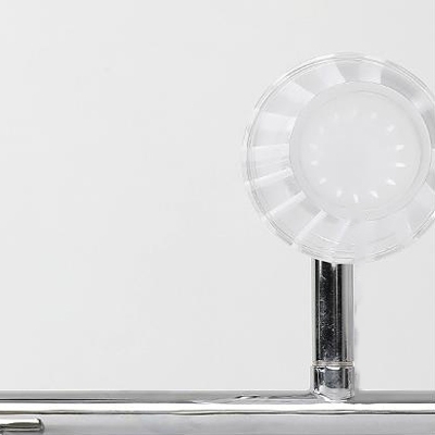 Neutral Armed Vanity Light Simplicity Stainless 2/3 Bulbs Makeup Lighting Fixture for Bathroom