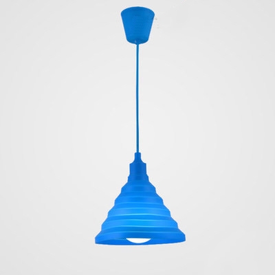 Silicone Cone Suspension Light Colorful Stylish Kindergarten 1 Head Hanging Light fixtures