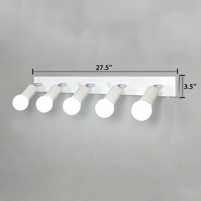 Open Bulb LED Mirror Lights Kit Hollywood Style Multi Light Rotatable DIY Wall Light