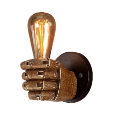 Industrial Wall Sconce Left/Right Hand Shaped, Bar Coffee Indoor Style, 1 Light