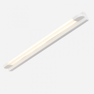Straight Bar Cosmetic Light Contemporary Acrylic Vanity Light in White for Dressing Room