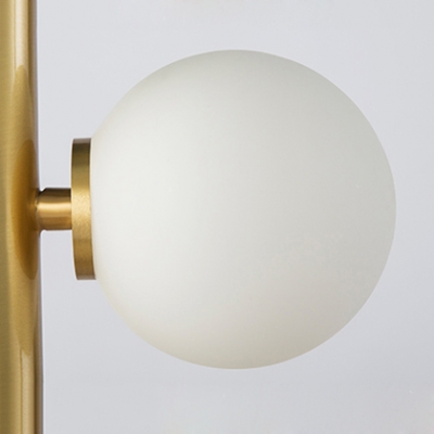 3 Light Ball Hanging Lamp Modern Fashion Metal Drop Ceiling Lighting for Sitting Room