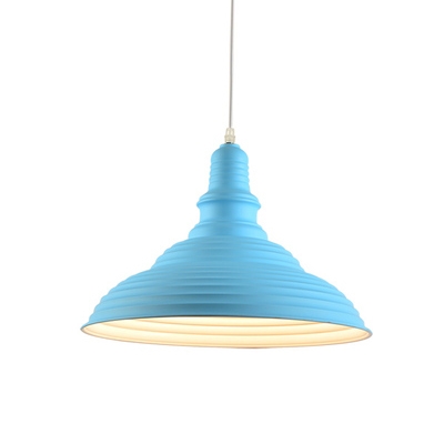 Barn Pendant Lamp Designers Style Macaron Iron 1 Head Hanging Light for Children Room