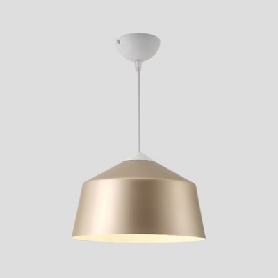 Single Light Tapered Hanging Light Contemporary Aluminum Drop Ceiling