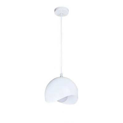 Dome Shade Pendant Light Simplicity Aluminum Hanging Light with On/off Push Switch