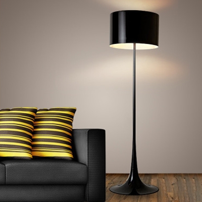 Round Led Floor Light Contemporary, Living Room Floor Lamp