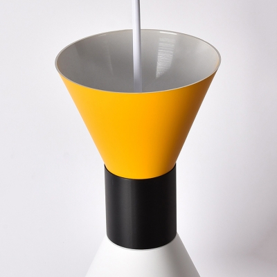 Hourglass Ceiling Pendant Lamp Colorful Nordic Aluminum Single Head Lighting Fixture