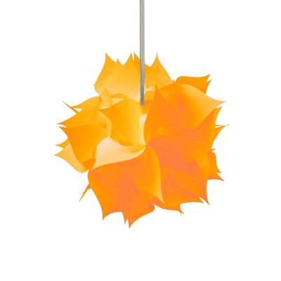 Plastic Jigsaw Puzzle Pendants light Colorful Stylish 1 Bulb Decorative Lighting Fixture