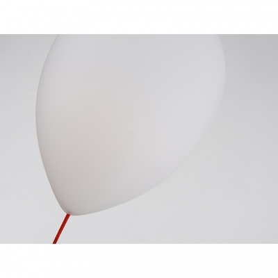 Balloon Flush Light Fixtures Stylish Milky Glass 1 Light Ceiling Light for Children Room