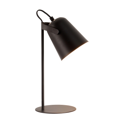 Elongated Dome Desk Lamp Simplicity Modern Metal Table Light in Matt Black for Bedside Office