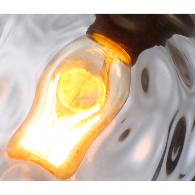 Single Light Water Drop Suspension Light Designers Style Ripple Glass Pendant Light for Foyer