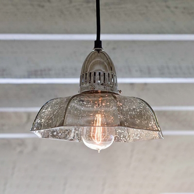 Modernism Stylish Candy Dish Pendant Light Mercury Glass 1 Light Ceiling Pendant Lamp