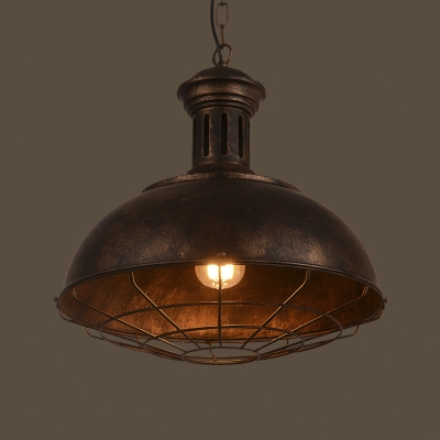 

15'' Wide Neo-Industrial 1 Light Full Sized LED Pendant, HL410580