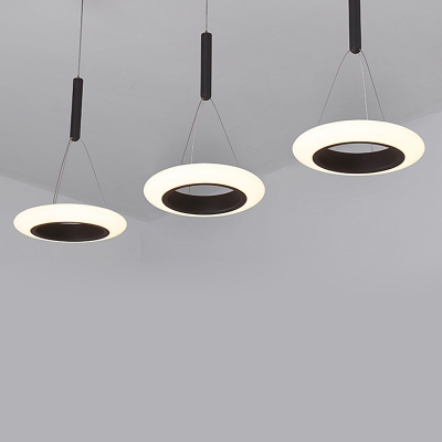 Modern Design Tyre LED Pendant Lamp Metal 3 Light Drop Light for Living Room Dining Room