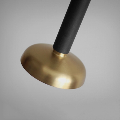 Teardrop Suspended Light Minimalist Metal 1 Light Pendant Light in Brass for Coffee Shop
