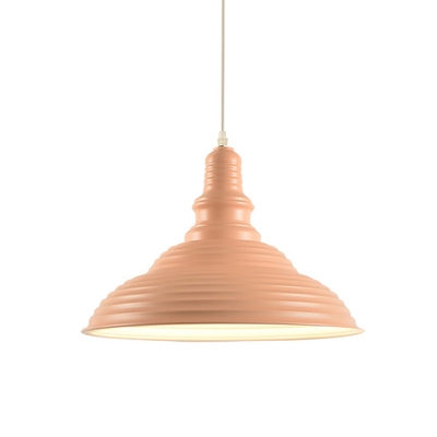 Barn Pendant Lamp Designers Style Macaron Iron 1 Head Hanging Light for Children Room
