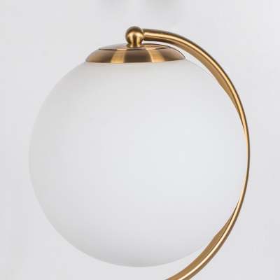 Designers Style Double Ball Table Lamp Opal Glass 2 Light Desk Light for Living Room