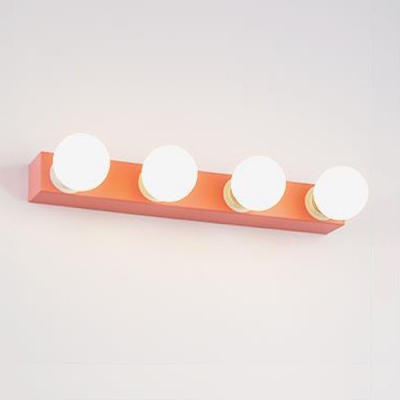 DIY Multi Light Strip Vanity Light Modern Colorful Third Gear Makeup Mirror Lighting in Orange