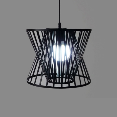 Industrial Hanging Pendant Light in Nordic Style with Novelty Wire Net Metal Cage