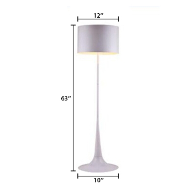 Pure White Round Floor Light Modern Designers Style Decorative Floor Lamp for Sitting Room