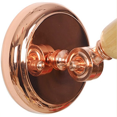 Rotatable 1 Head Gourd Wall Sconce Retro Style Glass Shade Wall Light Fixture in Rose Gold