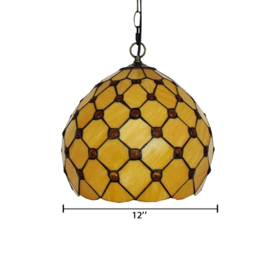 Simple Pendant Light with Tiffany Style 12