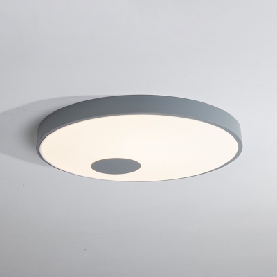 Black/Gray Ultra Thin Ceiling Lamp Modern Fashion Acrylic LED Flush Mount Lighting for Sitting Room