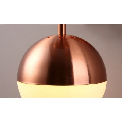 Copper Round Wall Mounted Lamp Artistic Post Modern Metal LED Wall Sconce for Bedside