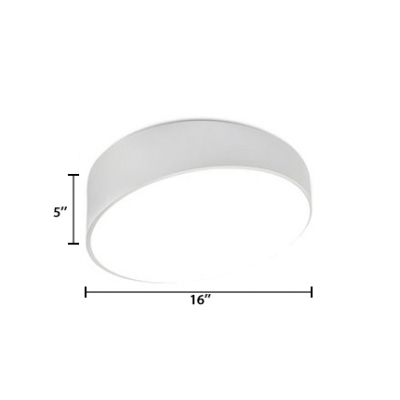 Designers Style Geometric Ceiling Light Acrylic Flush Mount Lighting in White for Bedroom