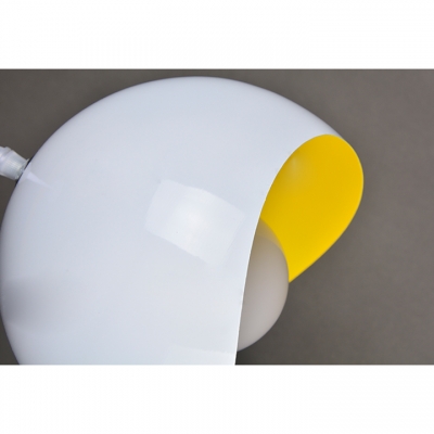Half Round Ceiling Lamp Designers Style Colorful Length Adjustable Metal Pendant Light