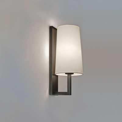 Contemporary Tapered Lighting Fixture Plastic Single Light Wall Light Sconce in Chrome