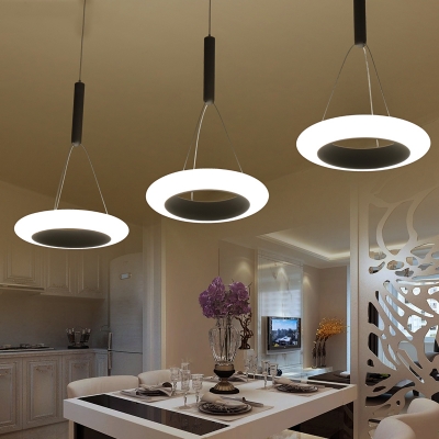 Modern Design Tyre LED Pendant Lamp Metal 3 Light Drop Light for Living Room Dining Room