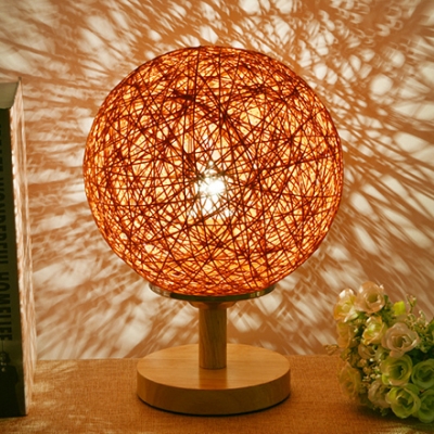 Orb Shade Table Light Concise Colorful Hand Made Night Lamp for Children Room Corridor