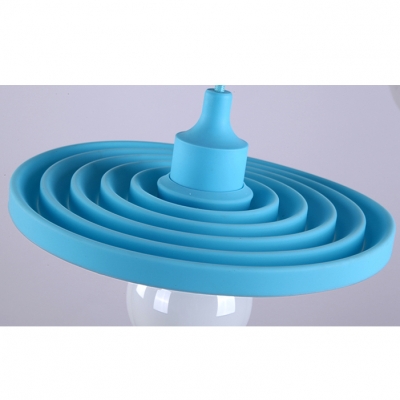 Silicone Cone Suspension Light Colorful Stylish Kindergarten 1 Head Hanging Light fixtures