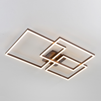 Ultra Thin Ceiling Lamp Modern Metal Eye Protection LED Lighting Fixture in Warm/White/Neutral