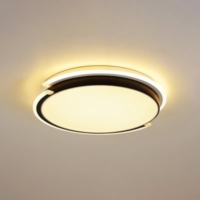 Modern Design Round Ceiling Light Acrylic Shade LED Lighting Fixture in Warm/White for Corridor
