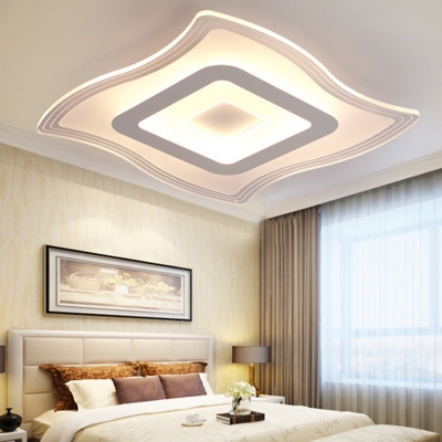 Modern Fashion Ultrathin Flush Light Acrylic LED Ceiling Fixture in Warm/White for Sitting Room