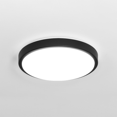 Acrylic Lampshade Round Flush Light Modern Design LED Ceiling Fixture in Warm/White for Bedroom
