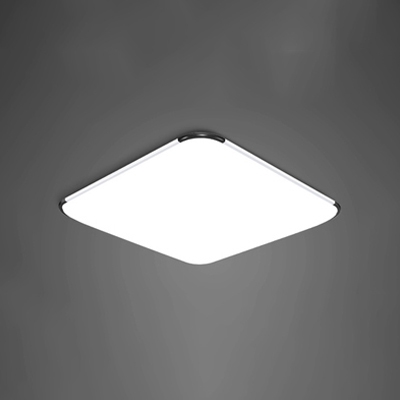 Acrylic Square LED Flush Mount Simplicity Ultra Thin Ceiling Light in Warm/White for Bedroom