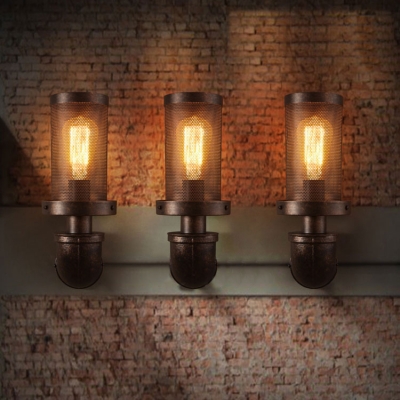 Chimney Shape 1-light Wall Light in Industrial Style