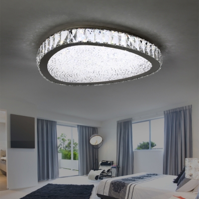 Modern Fashion Triangle Ceiling Lamp Modern Fashion Decorative Crystal LED Flush Light Fixture