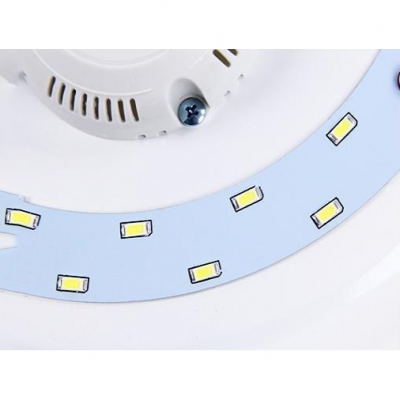 Acrylic Bowl LED Ceiling Lamp Simplicity Modern Flush Light in White for Restaurant Corridor