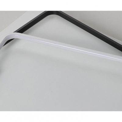 Rectangle Shape Surface Mount LED Light Modern Design Metal Flush Lighting in White for Office