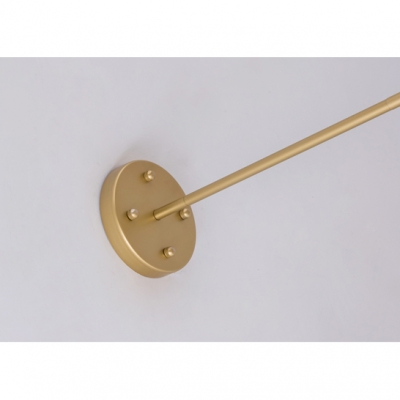 Sputnik Chandelier with Acrylic Disc Decoration Designer Style Hanging Light in Gold