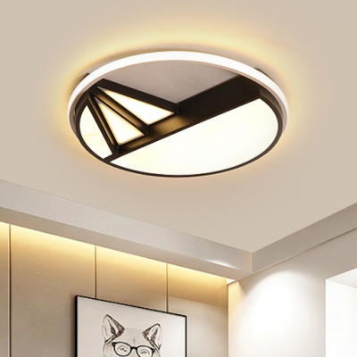 Geometric Pattern Led Flushmount Nordic Style Acrylic Decorative