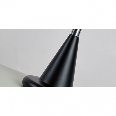 Adjustable 3 Lights Dome Floor Lamp Modernism Metal Standing Light in Black for Sitting Room