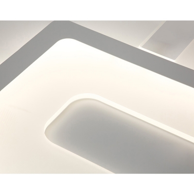 Linear Lighting Fixture Minimalist Modernism Energy Saving Acrylic LED Flush Light in Warm/White