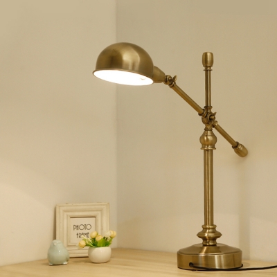 Antique Bronze Finish Industrial Scissors Office Table Lamp