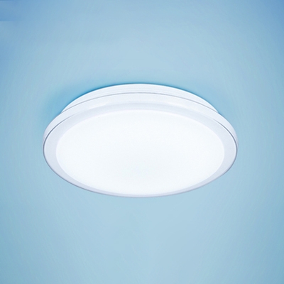 Simplicity Round Ceiling Flush Mount Acrylic LED Flush Light Fixture in Warm/White for Office